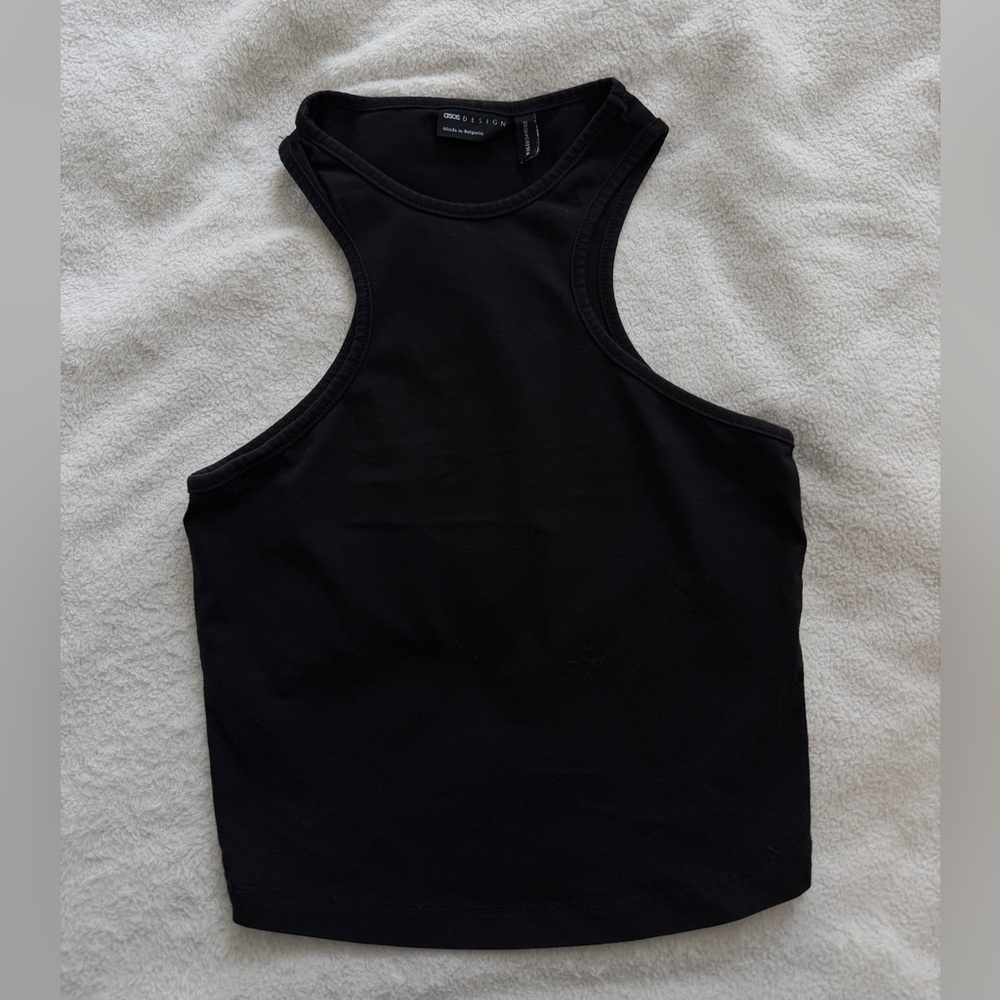 ASOS Black Racerback Tank Top